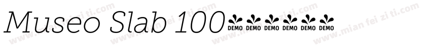 Museo Slab 100字体转换